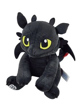 Build A Bear Toothless How To Train Your Dragon Plush Stuffed Animal Black